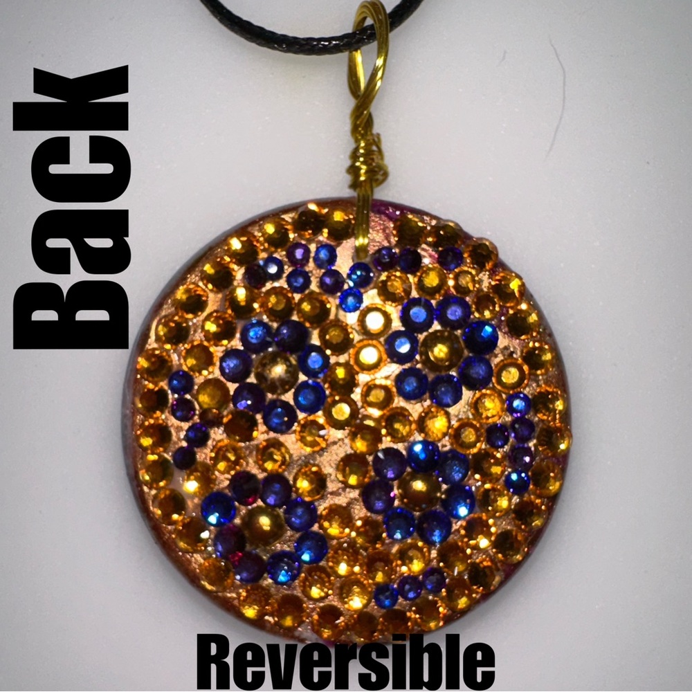 Multi Colored Infinity Love Charm Reversible Pend… - image 2